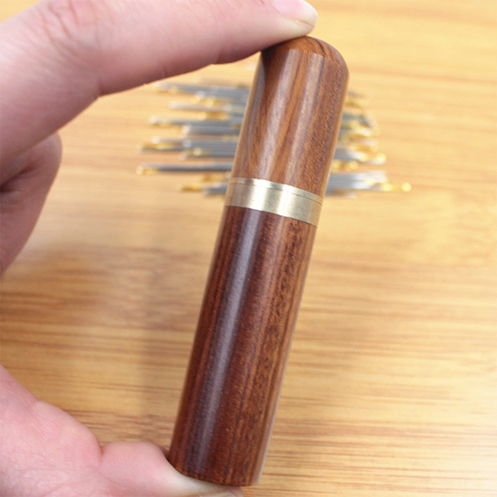 Wooden Sewing Needle Holder Storage Case by HitMyNeed
