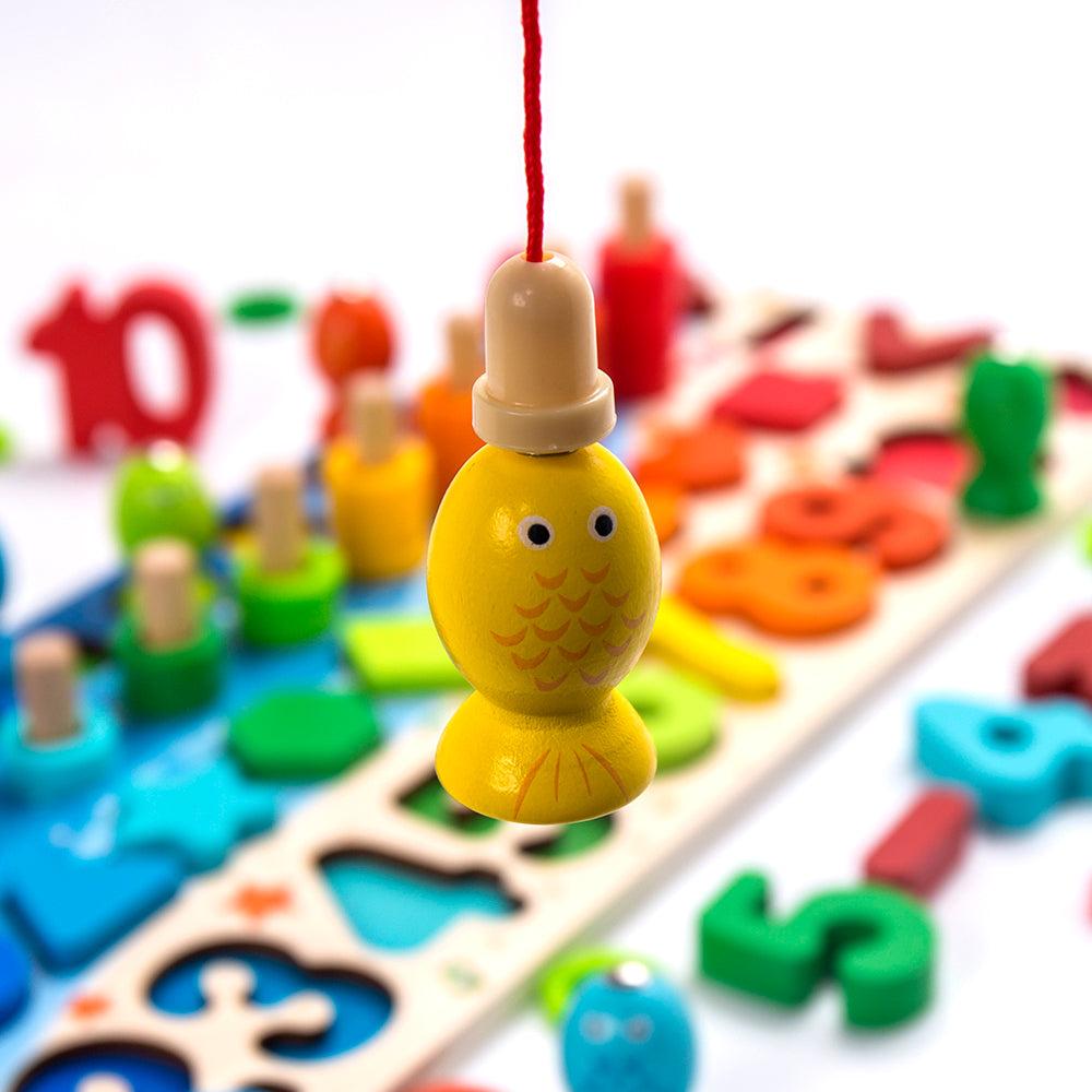 Wooden Shape Sorter Educational Activity Board by HitMyNeed