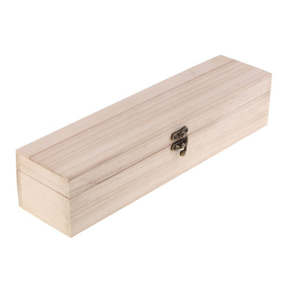 Wooden Single Bottle Wine Gift Box with Clasp by HitMyNeed