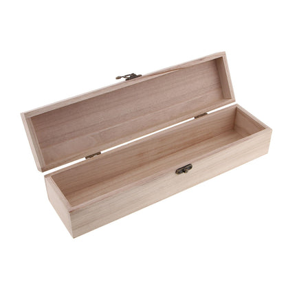 Wooden Single Bottle Wine Gift Box with Clasp by HitMyNeed