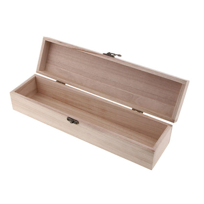 Wooden Single Bottle Wine Gift Box with Clasp by HitMyNeed
