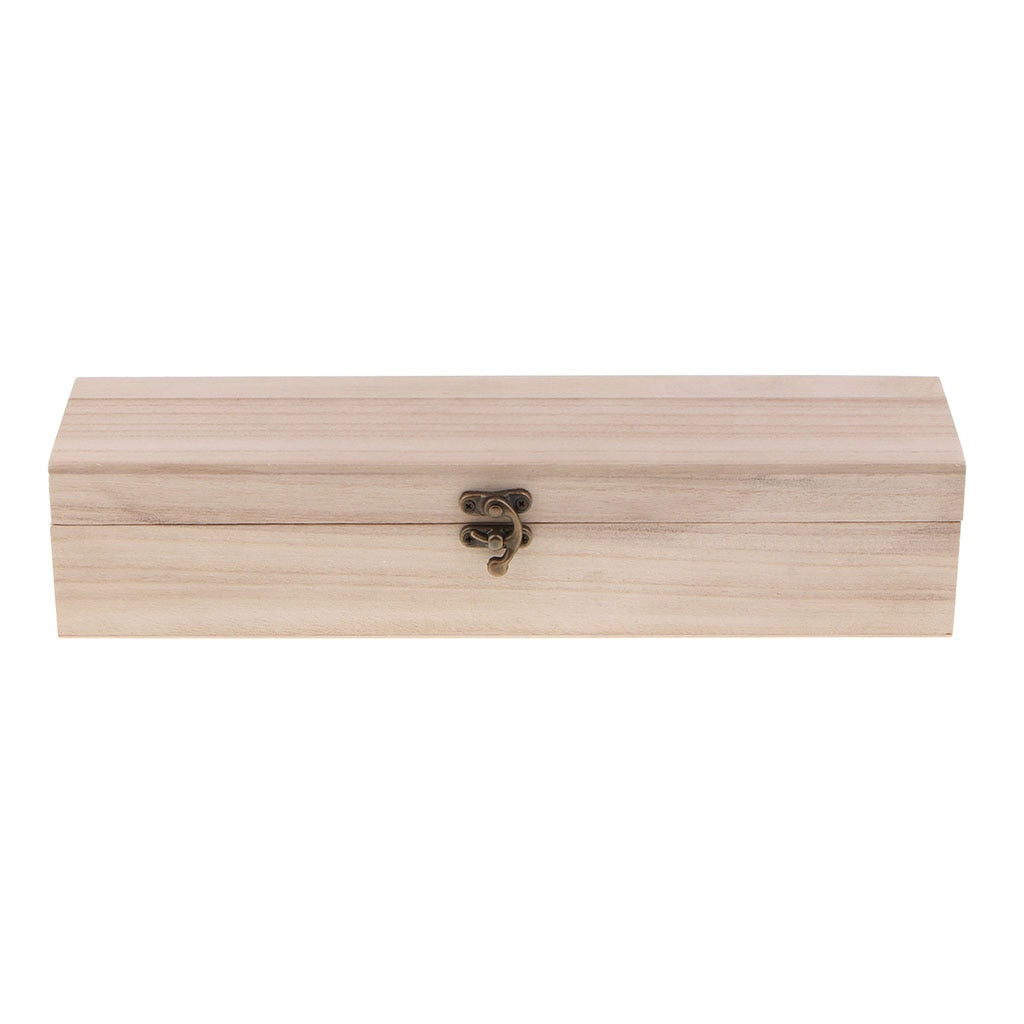 Wooden Single Bottle Wine Gift Box with Clasp by HitMyNeed