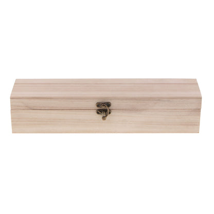 Wooden Single Bottle Wine Gift Box with Clasp by HitMyNeed