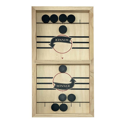 Wooden Sling Hockey Board Game for Two Players by HitMyNeed