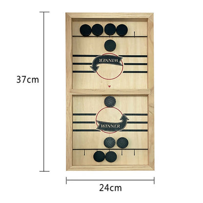 Wooden Sling Hockey Board Game for Two Players by HitMyNeed