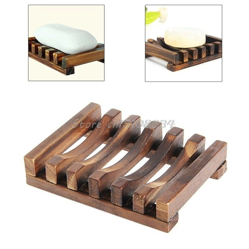 Wooden Soap Dish for Shower with Drain Design by HitMyNeed