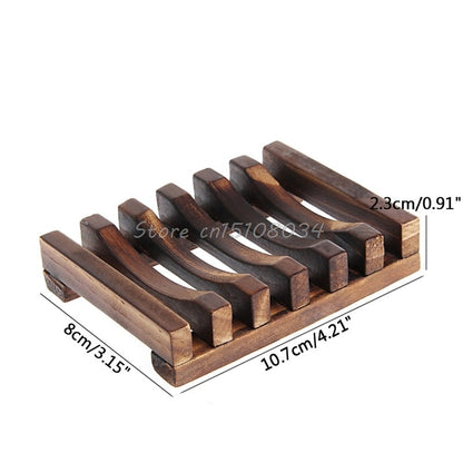 Wooden Soap Dish for Shower with Drain Design by HitMyNeed