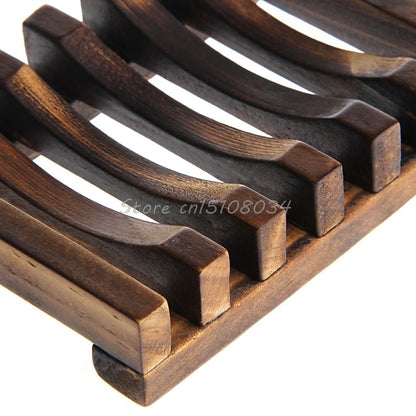 Wooden Soap Dish for Shower with Drain Design by HitMyNeed