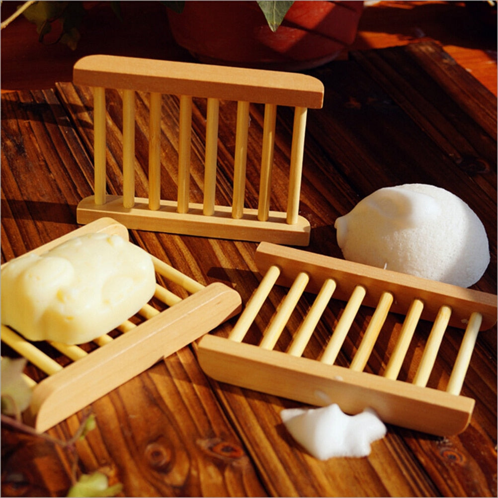 Wooden Soap Dish Holder for Bathroom and Kitchen by HitMyNeed