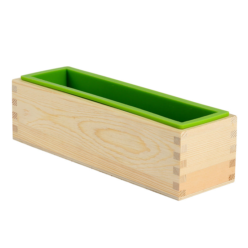 Wooden Soap Mold with Removable Silicone Liner by HitMyNeed