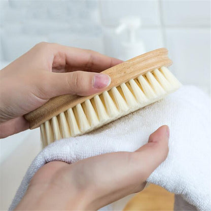 Wooden Soft Bristle Clothes Washing Brush by HitMyNeed