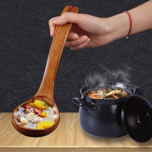 Wooden Soup Ladle Spoon with Long Handle by HitMyNeed