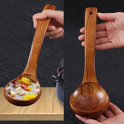Wooden Soup Ladle Spoon with Long Handle by HitMyNeed