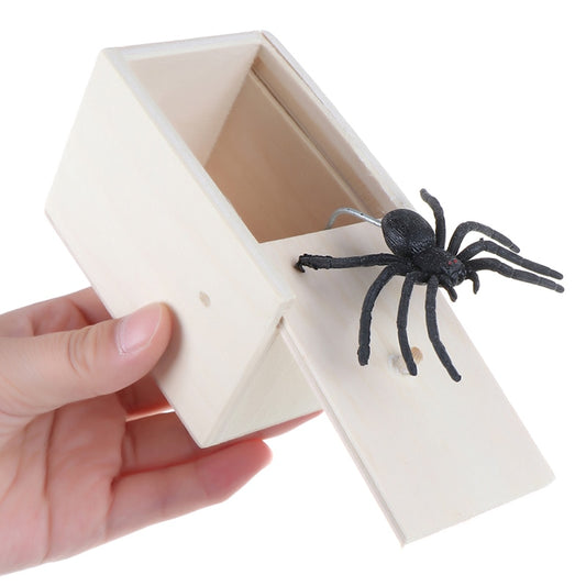 Wooden Spider Prank Box Gag Toy by HitMyNeed