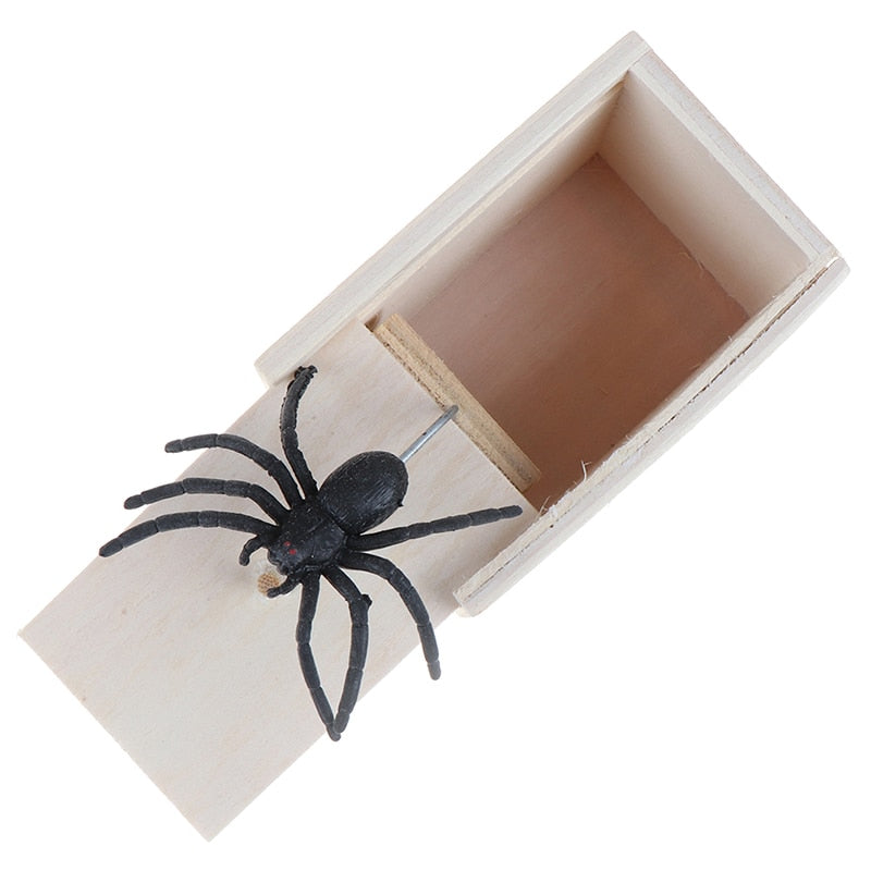 Wooden Spider Prank Box Gag Toy by HitMyNeed
