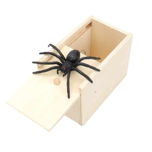 Wooden Spider Prank Box Toy by HitMyNeed