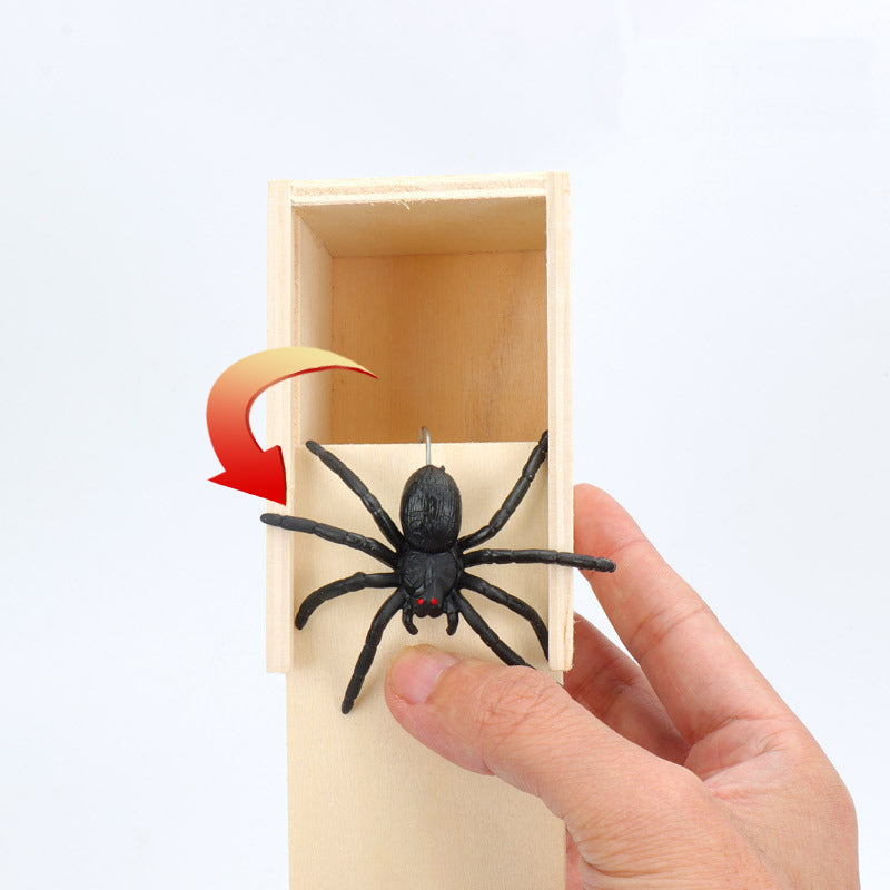 Wooden Spider Prank Box Toy by HitMyNeed
