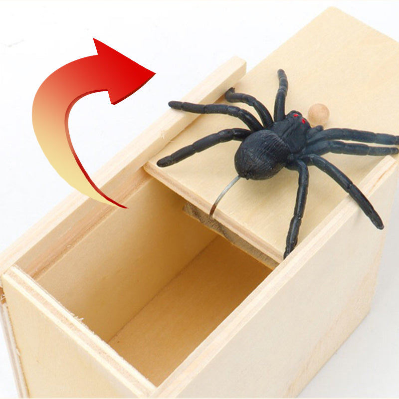 Wooden Spider Prank Box Toy by HitMyNeed