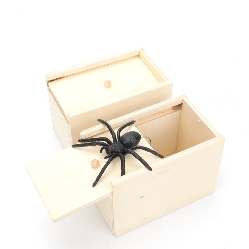 Wooden Spider Prank Box Toy by HitMyNeed