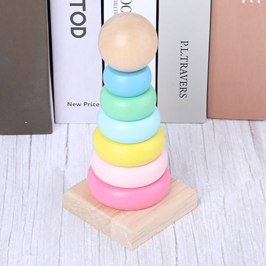 Wooden Stacking Rings Toy for Toddlers by HitMyNeed