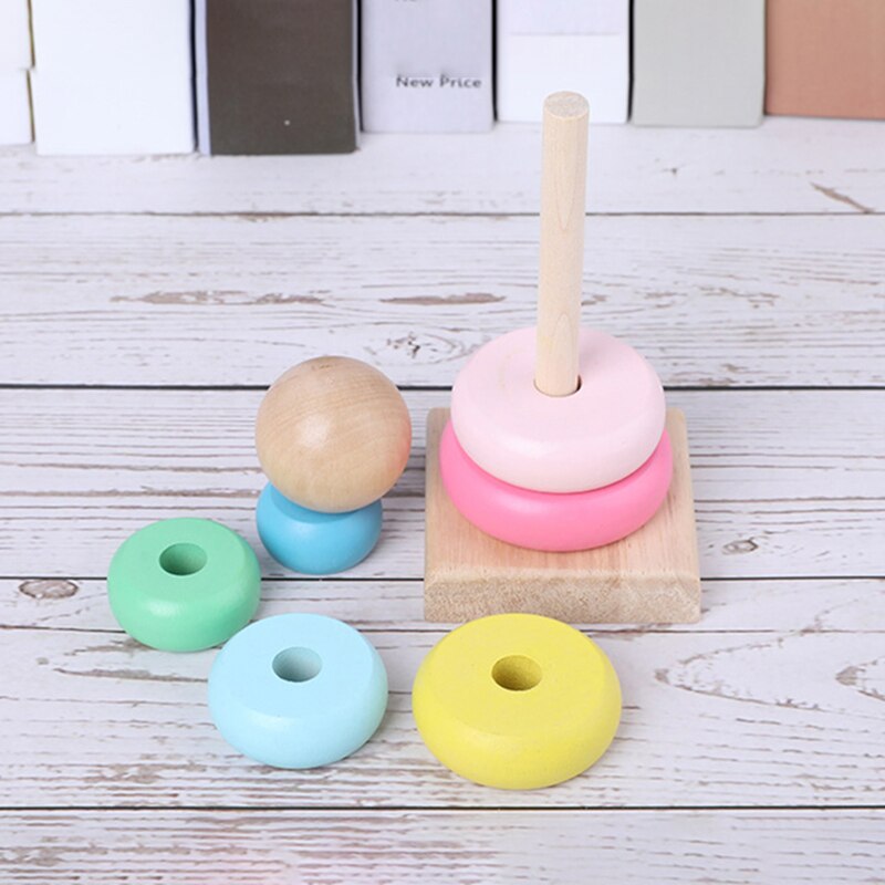 Wooden Stacking Rings Toy for Toddlers by HitMyNeed