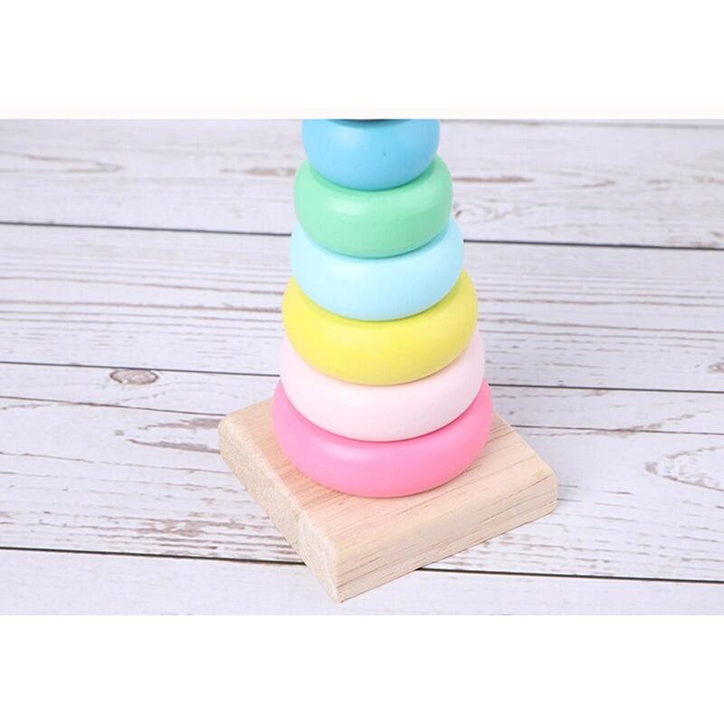 Wooden Stacking Rings Toy for Toddlers by HitMyNeed