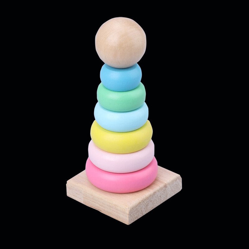 Wooden Stacking Rings Toy for Toddlers by HitMyNeed