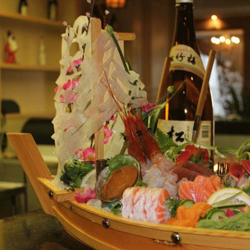 Wooden Sushi Boat Serving Platter 50cm by HitMyNeed