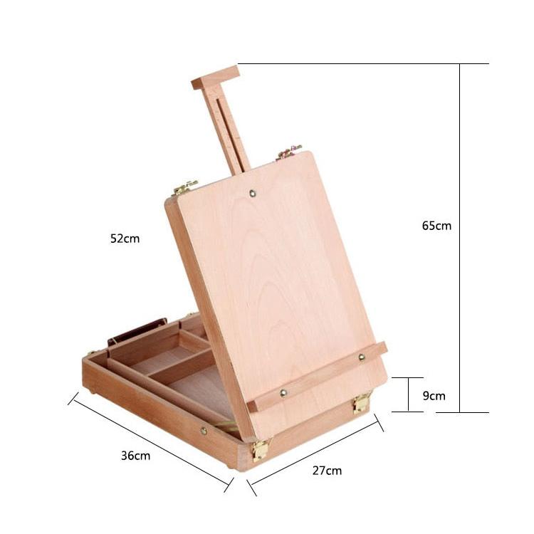 Wooden Tabletop Easel with Storage Compartments by HitMyNeed