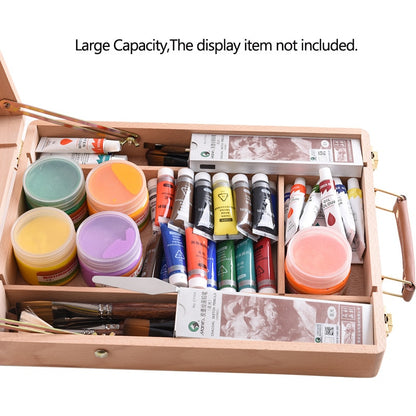 Wooden Tabletop Easel with Storage Compartments by HitMyNeed