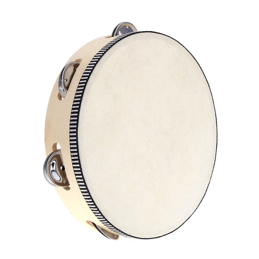 Wooden Tambourine Musical Instrument for Beginners by HitMyNeed