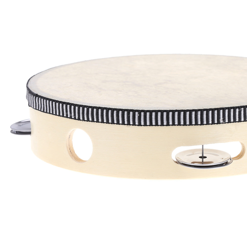 Wooden Tambourine Musical Instrument for Beginners by HitMyNeed