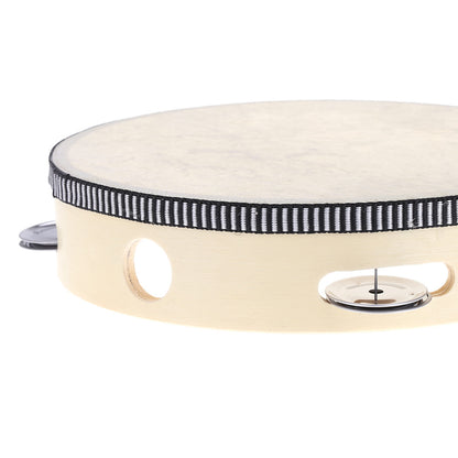 Wooden Tambourine Musical Instrument for Beginners by HitMyNeed