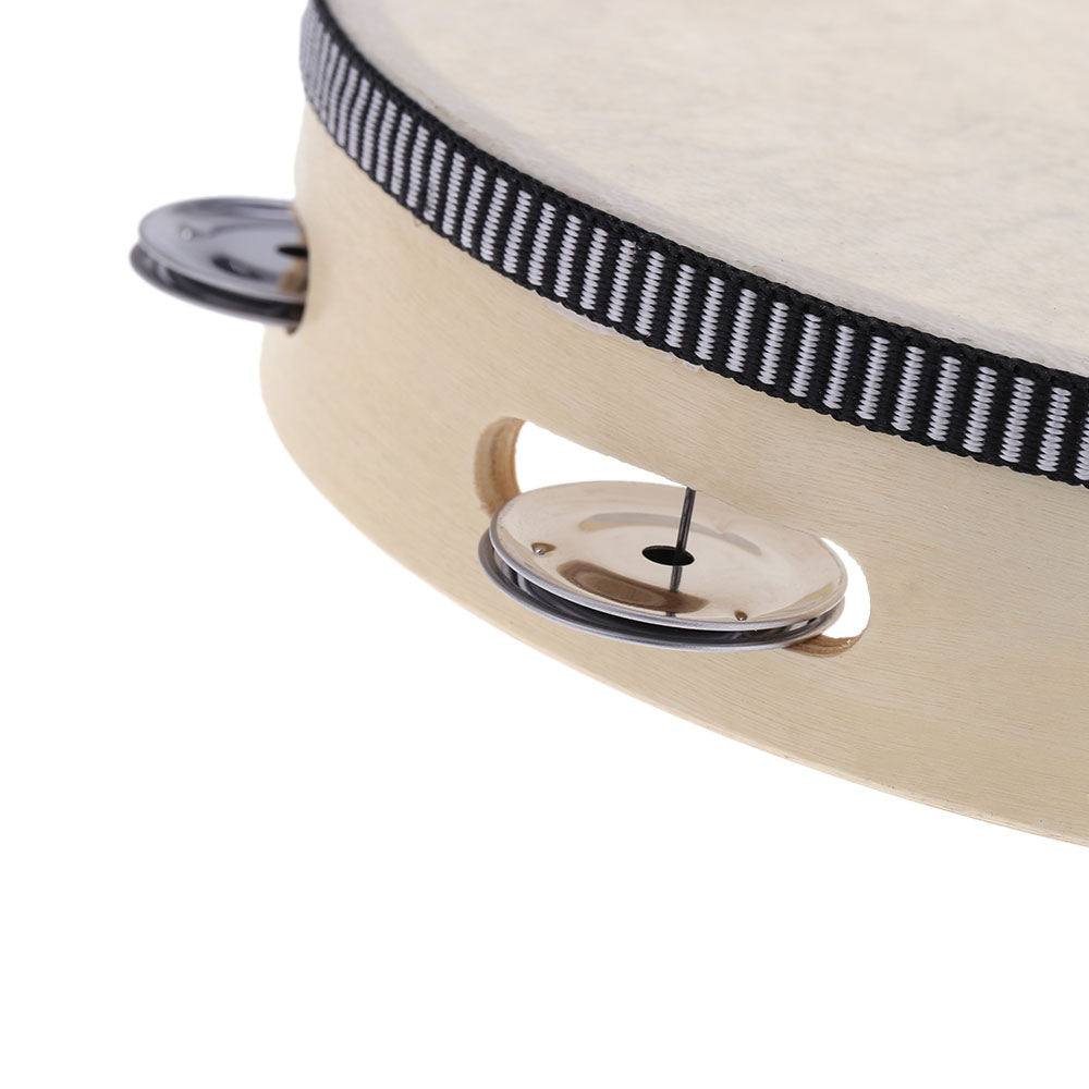 Wooden Tambourine Musical Instrument for Beginners by HitMyNeed