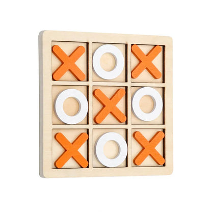 Wooden Tic Tac Toe Montessori Game for Kids by HitMyNeed