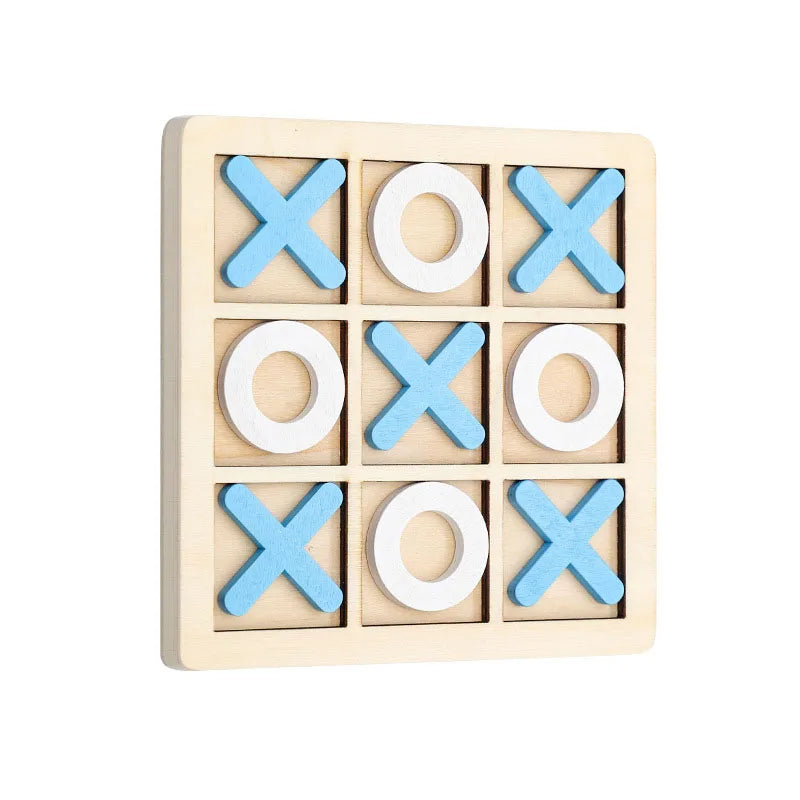 Wooden Tic Tac Toe Montessori Game for Kids by HitMyNeed