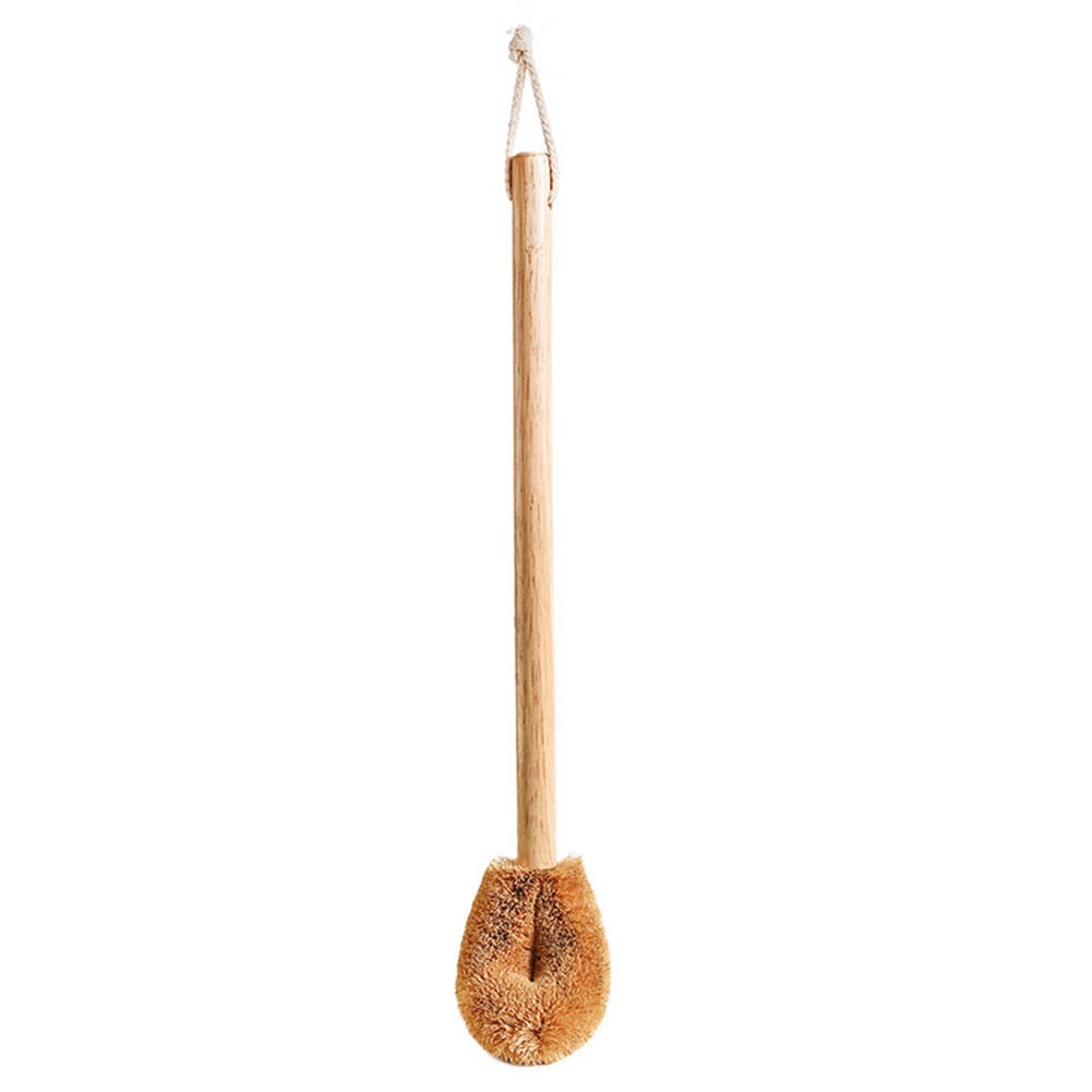 Wooden Toilet Brush with Long Handle by HitMyNeed