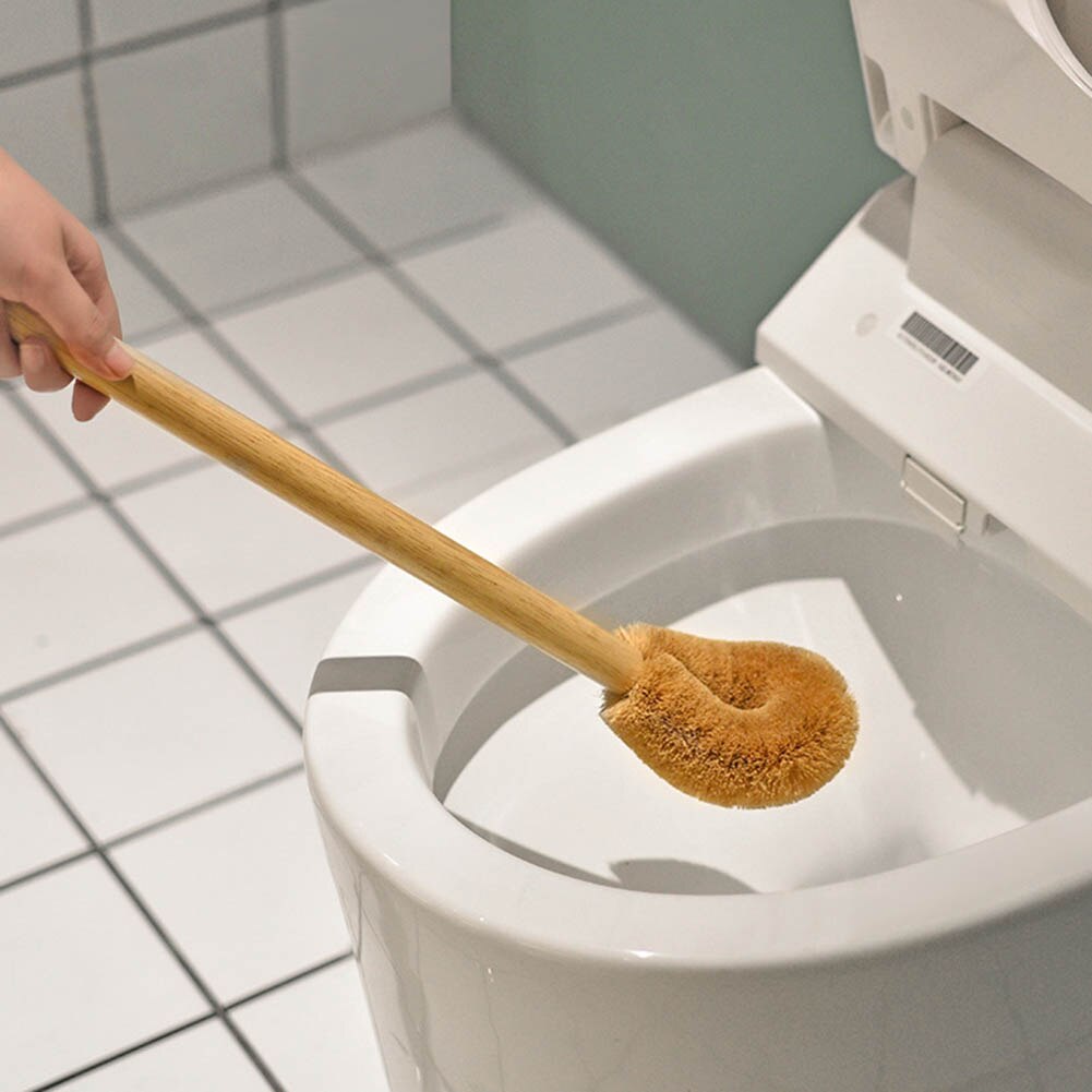 Wooden Toilet Brush with Long Handle by HitMyNeed