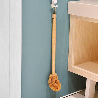 Wooden Toilet Brush with Long Handle by HitMyNeed