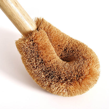 Wooden Toilet Brush with Long Handle by HitMyNeed