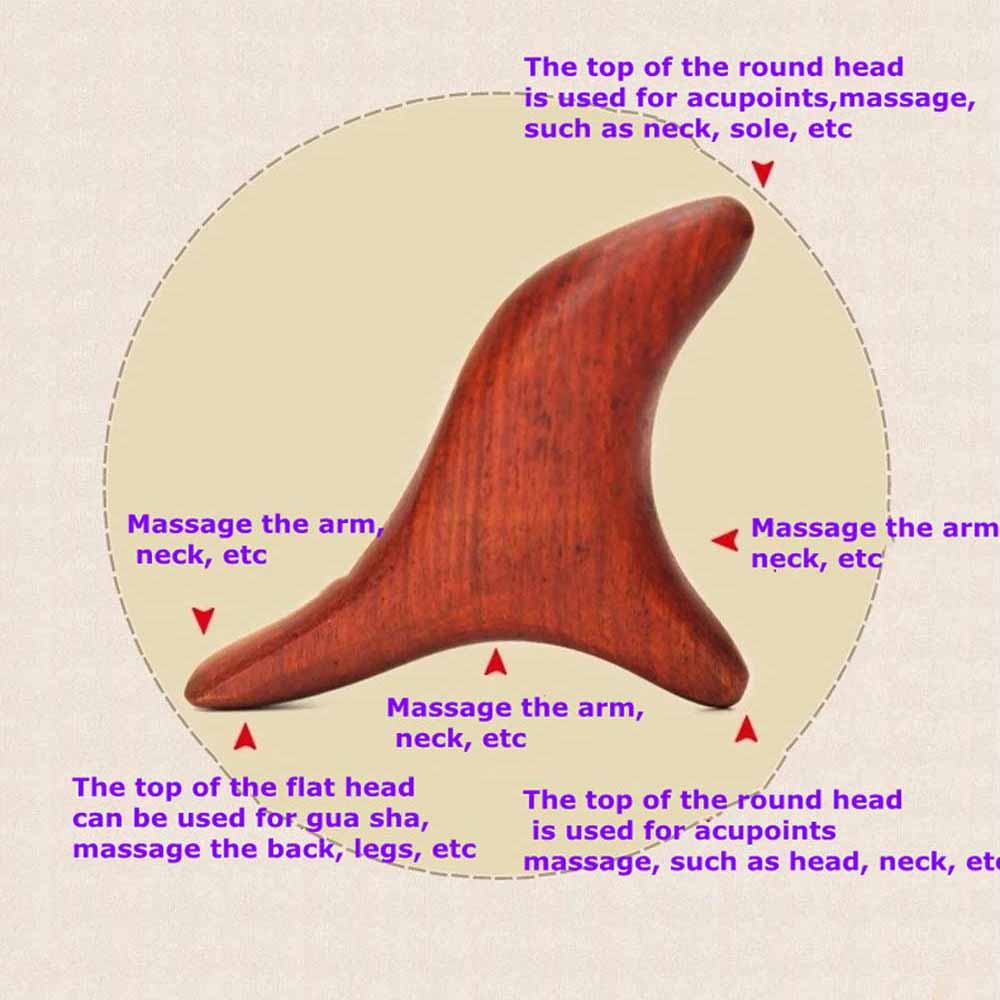 Wooden Trigger Point Gua Sha Massage Tool by HitMyNeed