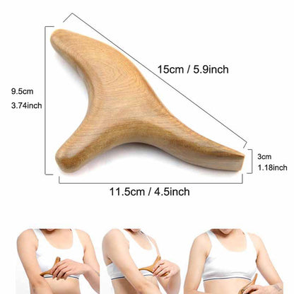 Wooden Trigger Point Gua Sha Massage Tool style-b by HitMyNeed
