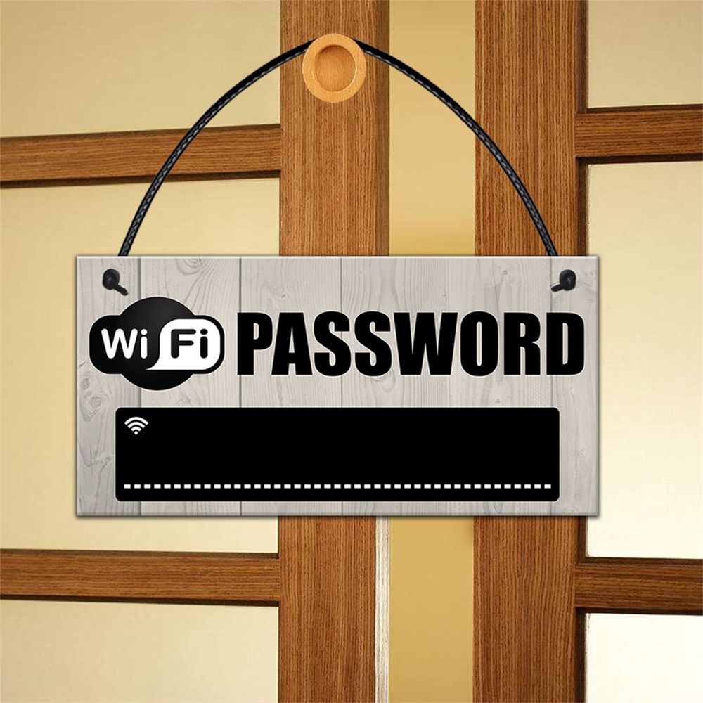 Wooden WiFi Password Sign with Chalkboard by HitMyNeed