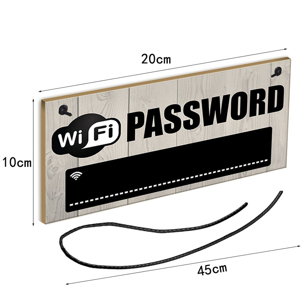 Wooden WiFi Password Sign with Chalkboard by HitMyNeed