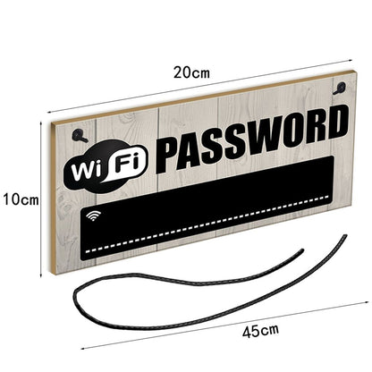 Wooden WiFi Password Sign with Chalkboard by HitMyNeed
