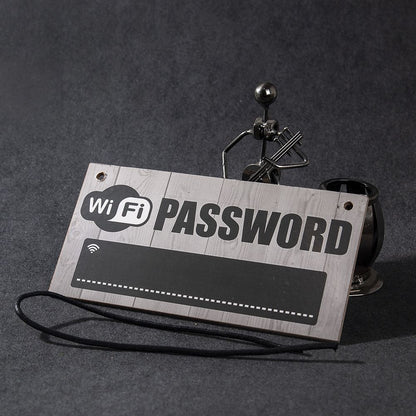 Wooden WiFi Password Sign with Chalkboard by HitMyNeed