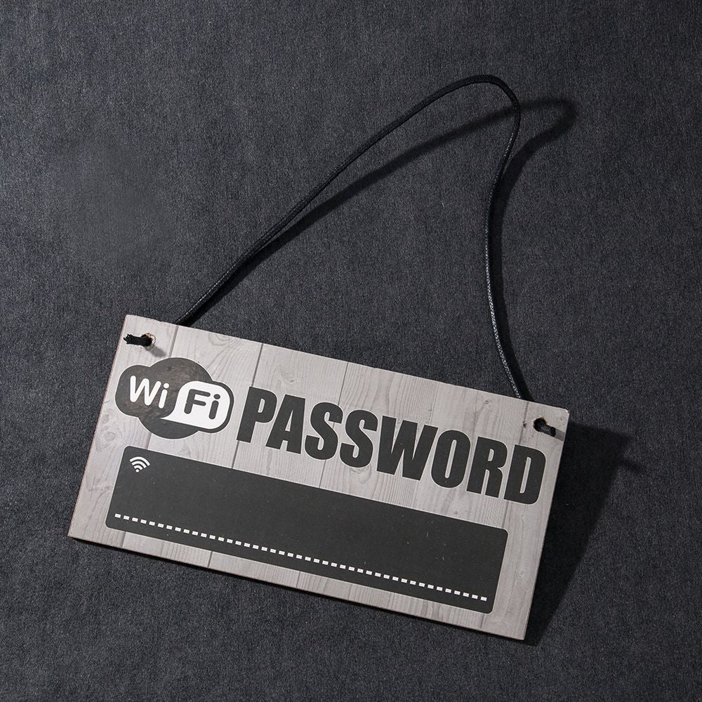 Wooden WiFi Password Sign with Chalkboard by HitMyNeed
