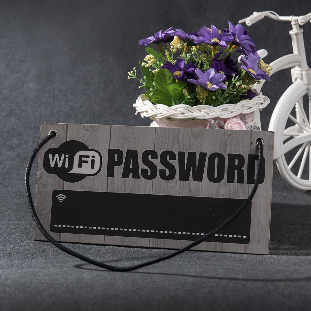 Wooden WiFi Password Sign with Chalkboard by HitMyNeed