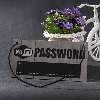 Wooden WiFi Password Sign with Chalkboard by HitMyNeed