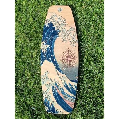 Wooden Yoga Balance Board with Roller by HitMyNeed